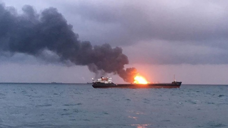 Dışişleri Bakanlığı: Kerç Boğazındaki gemi yangınında 4 Türk öldü