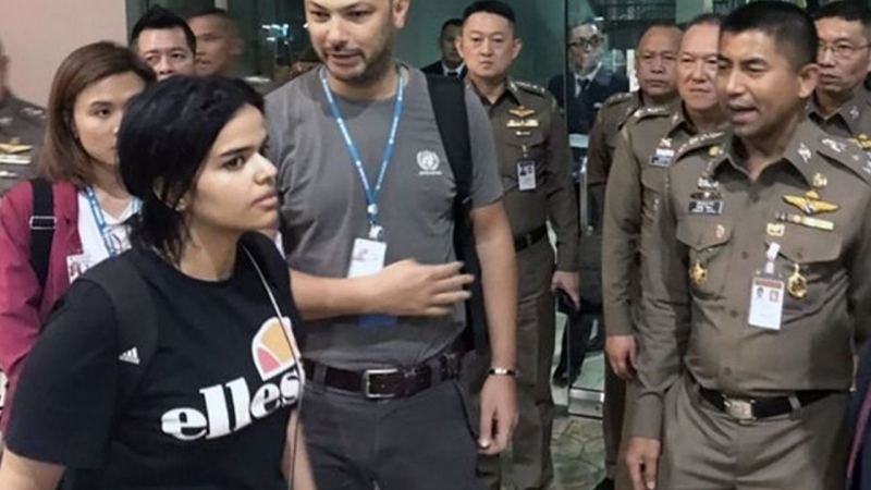Taylandda alıkonulan Suudi kadına mülteci statüsü verildi