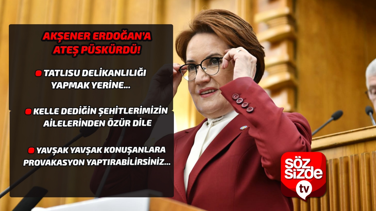 Akşener Erdoğana ateş püskürdü: Şehide kelle diyen şuursuzlar...