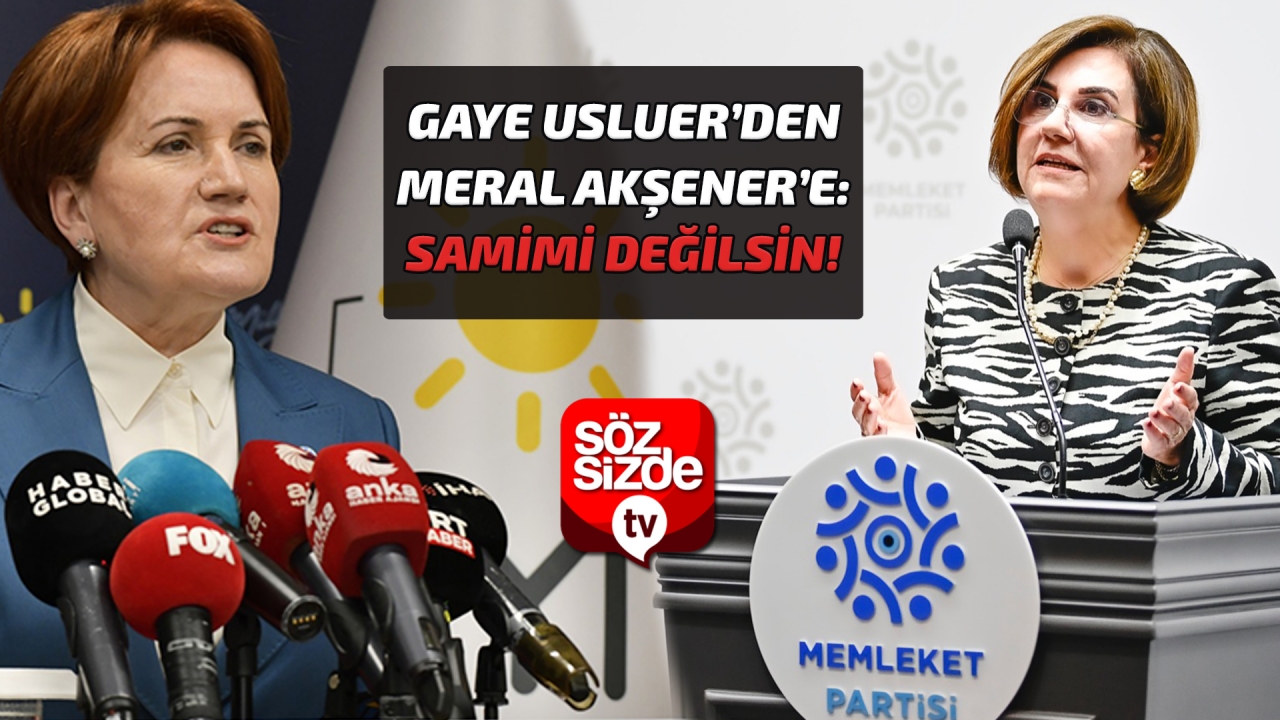 Gaye Usluerden Akşenere tepki: Samimi değilsin!